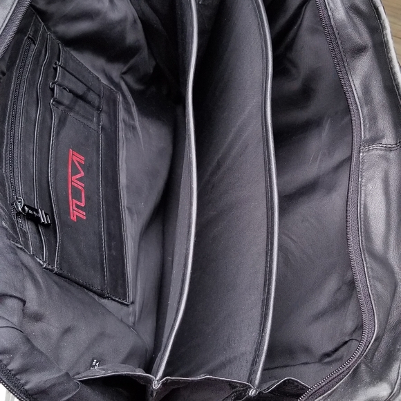 Tumi Alpha Leather Portfolio Briefcase